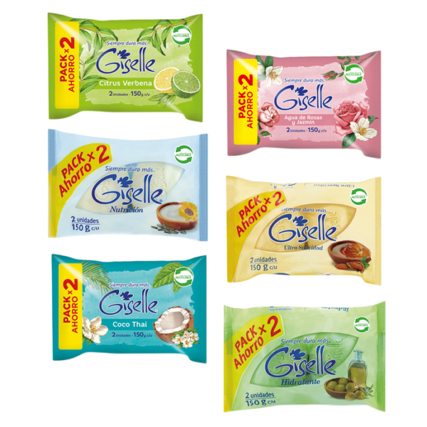 Giselle Pack Jabon Surtido 2X150 Gr